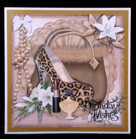Leopard Print Shoes with Handbag Topper by Suzi Cooper