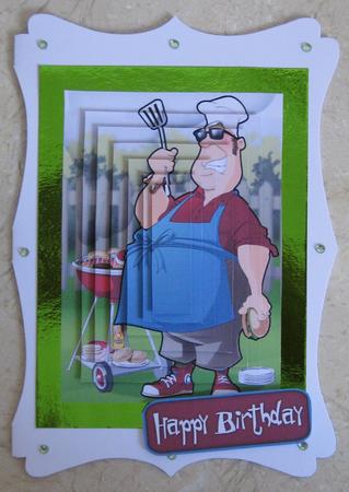 Barbeque Dude Pyramid by Suzi Cooper