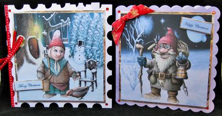 Bird Feeder and Explorer Gnome Toppers by Suzi Cooper