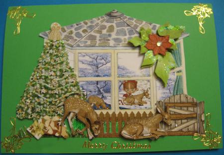 Window View at Christmas 3D by Suzi Cooper