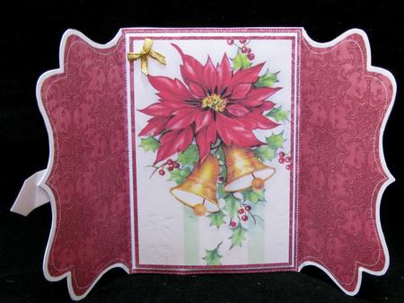 Red Poinsettia Buckle Bracket Mini Card Kit by Suzi Cooper