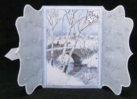 Snow Travel Silver Buckle Bracket Mini Card Kit by Suzi Cooper