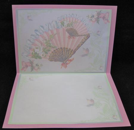 Vintage Fan with Flowers Insert by Suzi Cooper