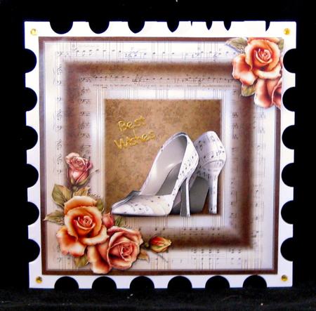 The Music Shoes Card Topper by Suzi Cooper