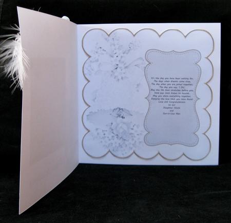 Silver Wedding Bells Coloured 8in Scallop Insert Panel by Suzi Cooper