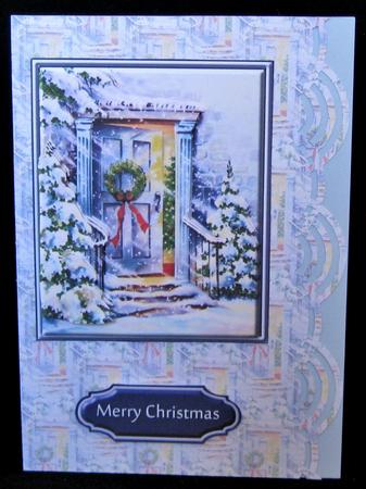 Christmas Door Backing by Suzi Cooper