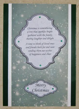 Christmas Flourishes Plaques & Verses in Black & Silver by Suzi Cooper
