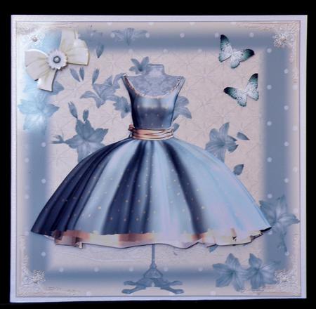 Teal Polka Dot Dress Topper Shabby Chic by Suzi Cooper