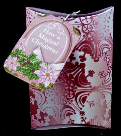 Red Metallic Snowflake A4 Backing Paper by Suzi Cooper