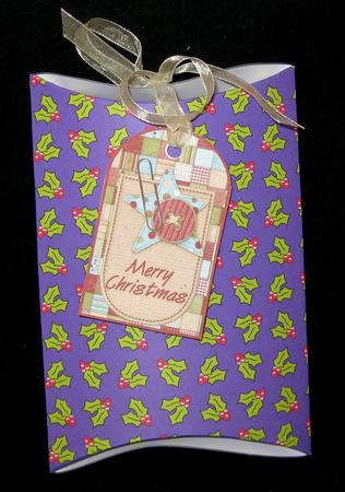 Christmas Holly Paper (purple) by Suzi Cooper