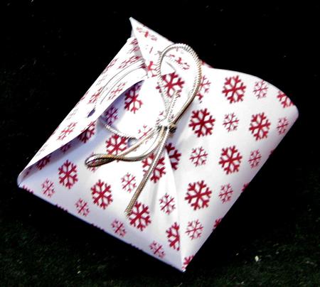 Red Snowflakes Background by Suzi Cooper