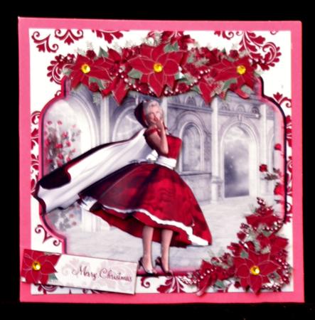 1950's Style Poinsettia Christmas by Suzi Cooper