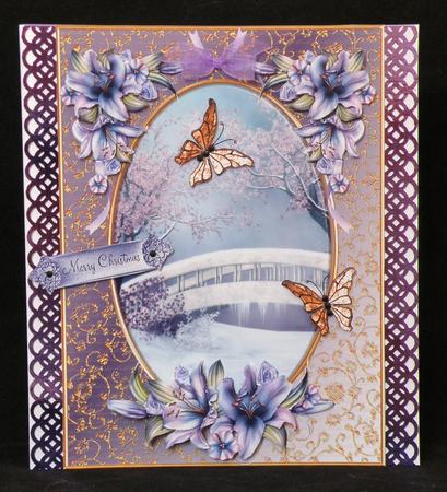 Oriental Bridge and Winter Lilies by Suzi Cooper