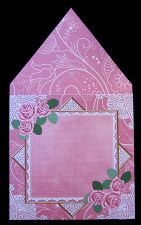 Ring Box Pink Rose 6inch Diamond Envelope Mini Kit by Suzi Cooper