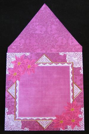 Cerise Poinsettia 6inch Diamond Envelope Mini Kit by Suzi Cooper