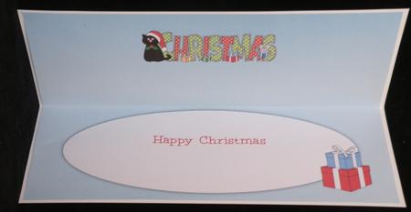 Cat and Mouse Christmas Large Dl Insert by Suzi Cooper