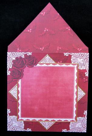 Christmas Roses Red Poin 6inch Diamond Envelope Mini Kit by Suzi Cooper