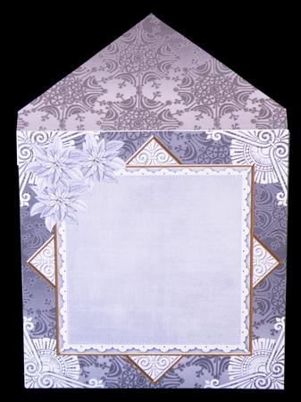 Lantern Silver Poinsettia 6inch Diamond Envelope Mini Kit by Suzi Cooper