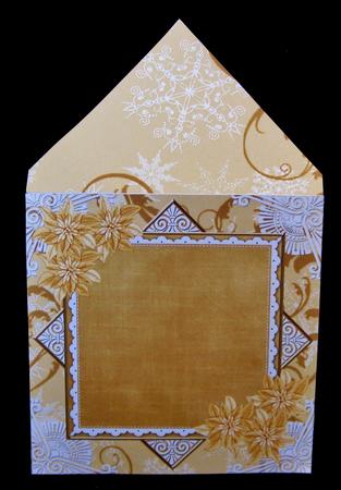 Ice Church Gold Poinsettia 6inch Diamond Envelope Mini Kit by Suzi Cooper