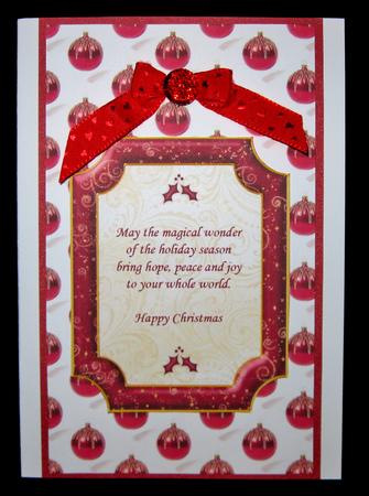 Christmas Bauble Background by Suzi Cooper