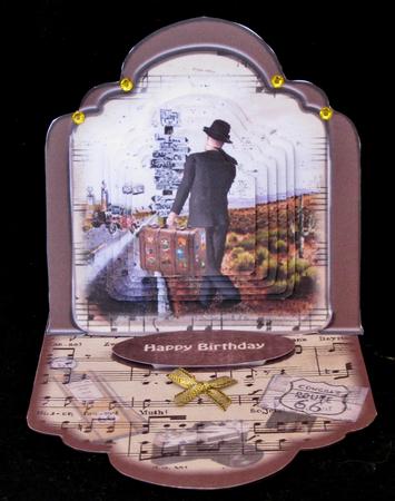 1950's Style Route 66 Small Easel by Suzi Cooper