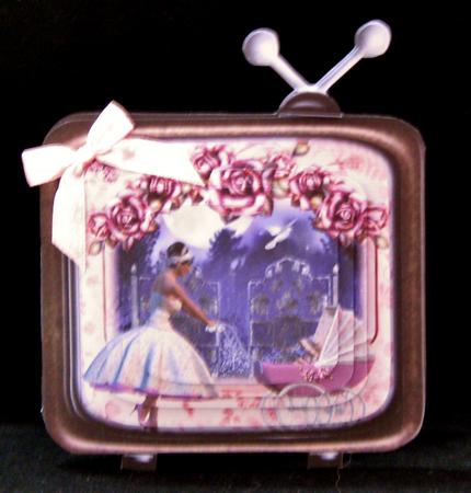 Retro Television Card Kit Babygirl by Suzi Cooper