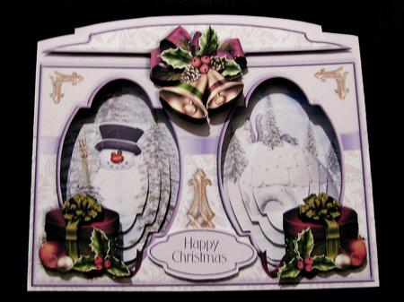 Stand-alone Easel Card Kit - Lilac Christmas by Suzi Cooper