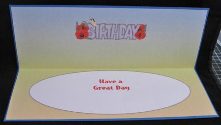 Poppies & Butterfly Birthday Large Dl Insert by Suzi Cooper