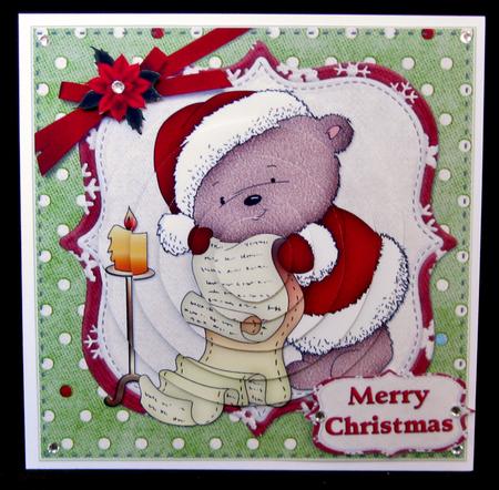 Teds Christmas List Pyramid Sheet by Suzi Cooper