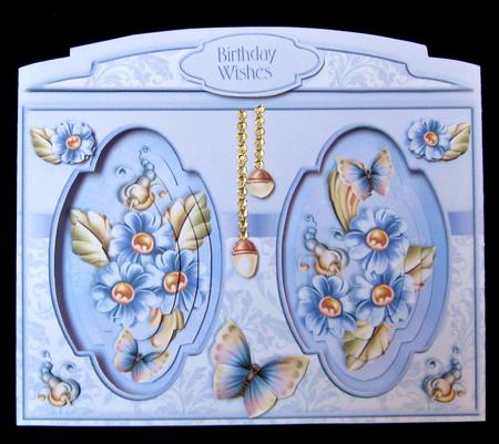 Stand-alone Easel Card Kit - Butterfly Blue by Suzi Cooper