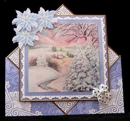 Snowscene2 Blue Diamond Mini Card Kit by Suzi Cooper