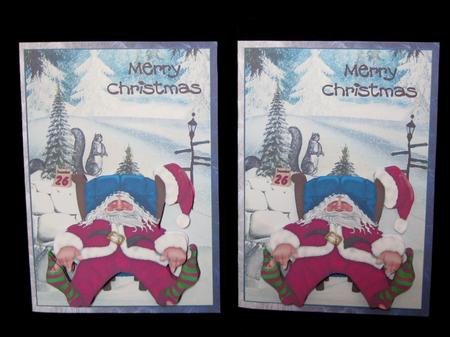 Santas Exhausted 2 to a Page by Suzi Cooper