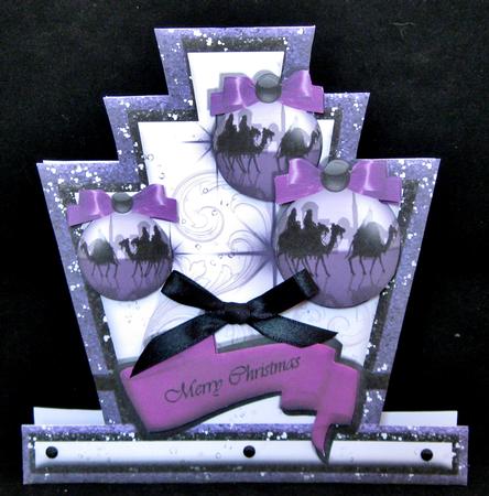 Deco Style Topper Three Wise Men Baubles & Banner by Suzi Cooper