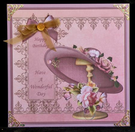 Rosy Bonnet 8x8 Topper by Suzi Cooper