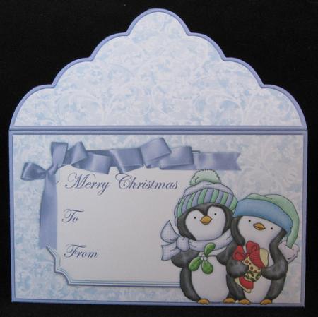 Penguins Fishy Present Christmas Money Wallet by Suzi Cooper