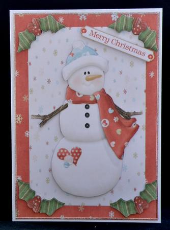 Snowman with Red Scarf by Suzi Cooper