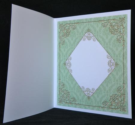 Fancy Frame 8x8 Blank Card Front - Bright Shades by Suzi Cooper