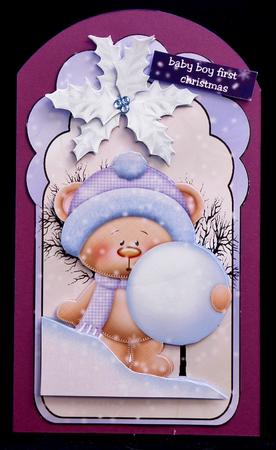 Tag Baby Boy& Girl First Christmas by Suzi Cooper