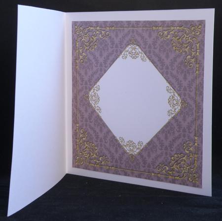 Fancy Frame 8x8 Blank Card Front - Subtle Shade by Suzi Cooper