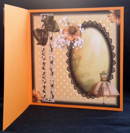 Insert to Compliment Peach Polka Dot Dress by Suzi Cooper