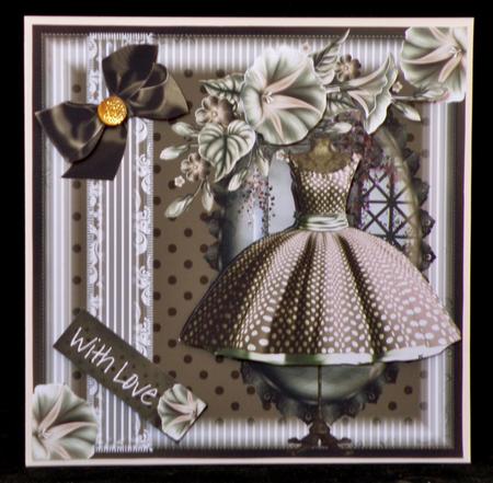 The Beautiful Brown and Mint Polka Dot Dress by Suzi Cooper