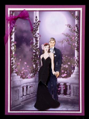Art Deco Lovers A4 Card Front & Decoupage by Suzi Cooper