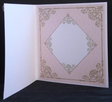 Fancy Frame 8x8 Blank Card Front - Subtle Shade by Suzi Cooper