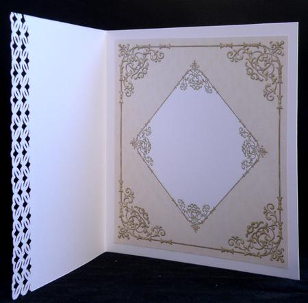 Fancy Frame 8x8 Blank Card Front - Subtle Shade by Suzi Cooper