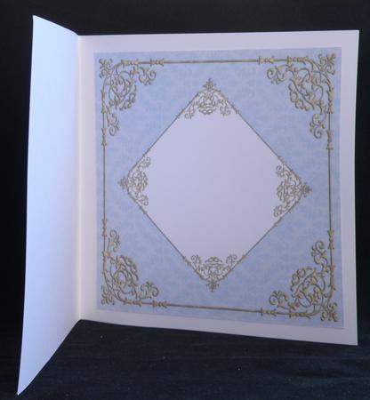 Fancy Frame 8x8 Blank Card Front - Subtle Shade by Suzi Cooper
