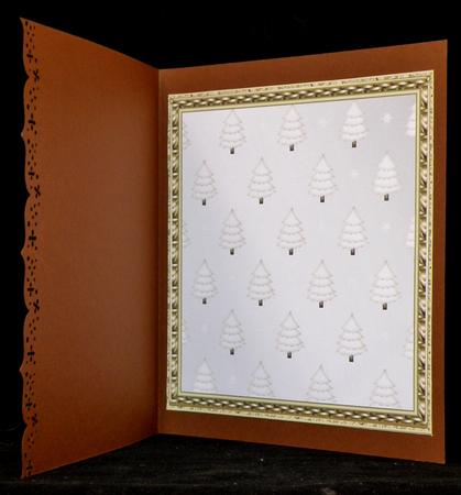 Square Framed Blank Topper with Christmas Trees 14 by Suzi Cooper