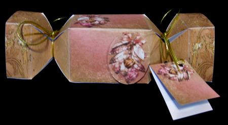 Christmas Baubles Cracker Box with Gift Tag by Suzi Cooper