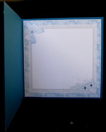 8x8 Iced Blue Polar Bears Christmas Insert Plate by Suzi Cooper