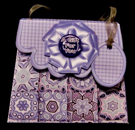 Handbag Gift Box Blue Quilted by Suzi Cooper