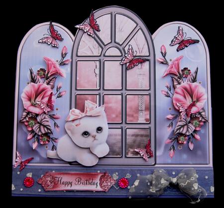 Cute Kitten Flutter Window Mini Kit by Suzi Cooper